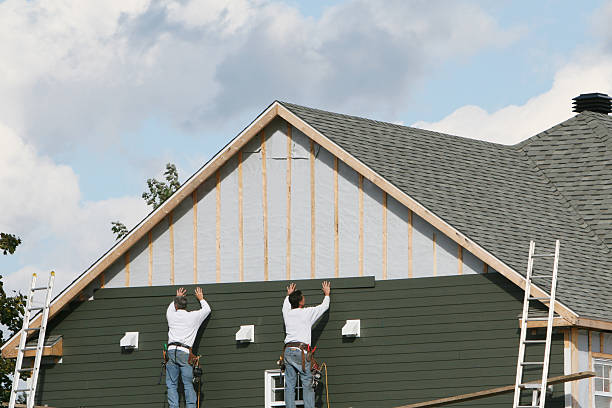 Professional Storm Damage Siding Repair technician working in Crouse, NC